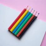 6 Color 3.5in Mini Short Kids Colored Pencils Elementary School Students Drawing Coloring Pen Set Art Stationery School Supplies