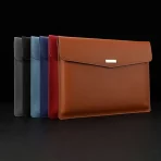 Waterproof Leather A4 Business Briefcase File Folder Document Paper Organizer Storage Bag School Office Stationery