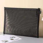 Cosmetic Makeup Bags File Folders Pouch Document Organiser Paper Organizer Document Folder Mesh Zipper Storage Bag