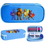 Five Nights At Freddys Pencil Case Cartoon Anime Watertight Large Capacity FNAF Canvas Boxes Casual Stationery Box Kids Gifts