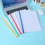 1 Pieces A4 Transparent File Document Rod Sliding Bar File Report Covers Clip Clamp Holder Binder Business Office Supplies